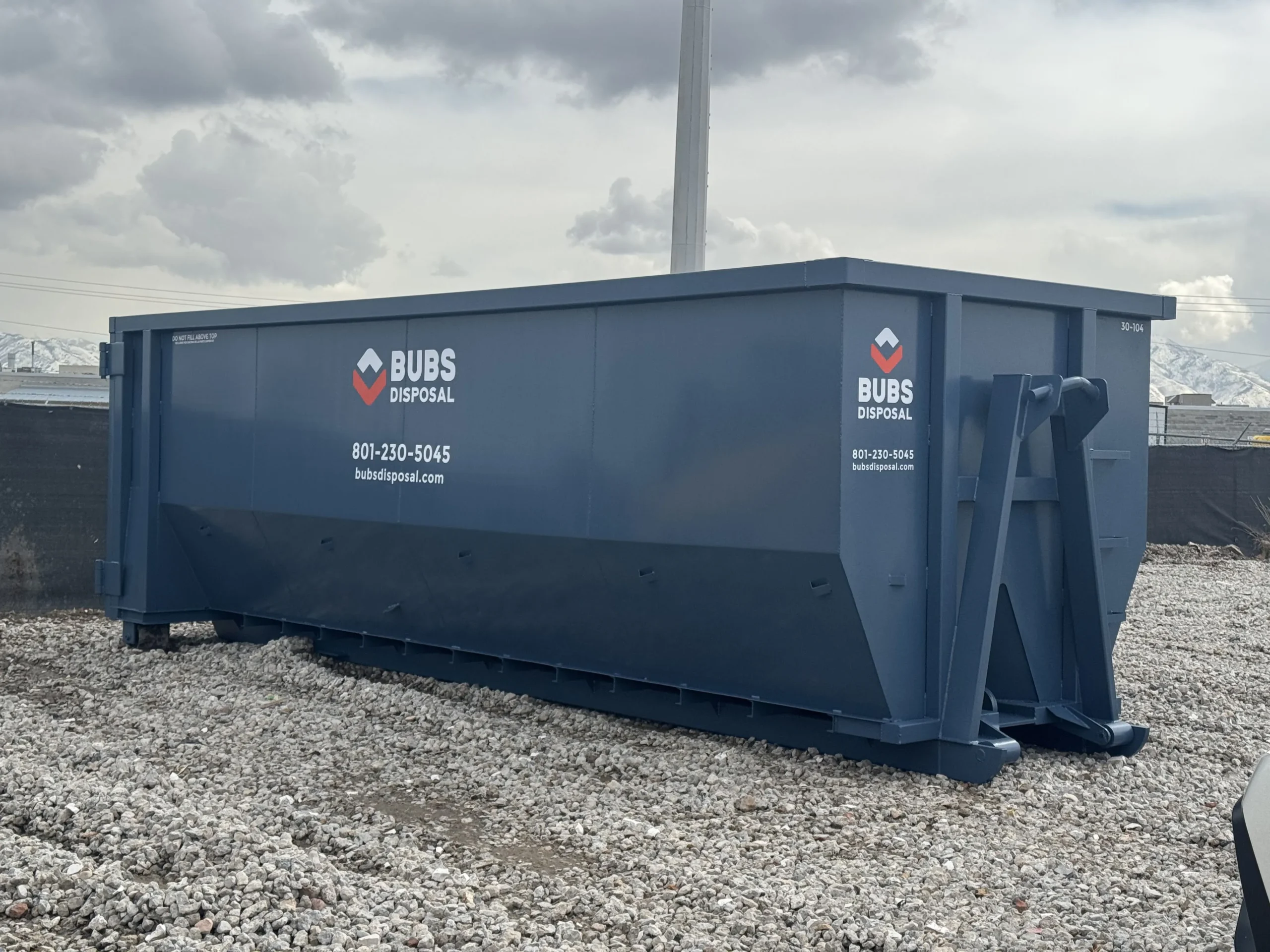 Bubs Disposal dumpster Orem