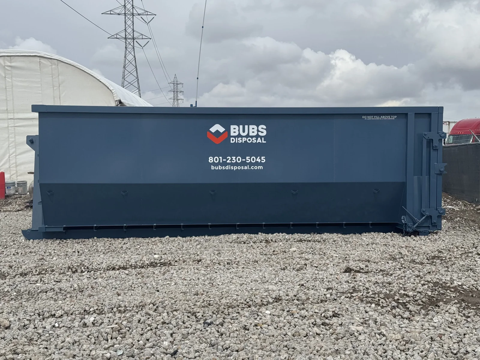 Bubs Disposal 30 yard roll-off dumpster